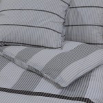 vidaXL Set cu husă de pilotă, gri, 260x220 cm, bumbac