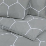 vidaXL Set cu husă de pilotă, gri, 260x240 cm, bumbac