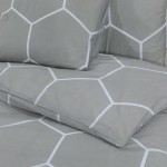 vidaXL Set cu husă de pilotă, gri, 135x200 cm, bumbac