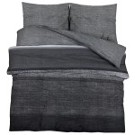 vidaXL Set cu husă de pilotă, gri închis, 220x240 cm, bumbac