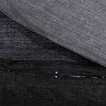 vidaXL Set cu husă de pilotă, gri închis, 200x200 cm, bumbac vidaXL Set cu husă de pilotă, gri închis, 200x200 cm, bumbac