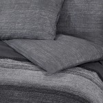 vidaXL Set cu husă de pilotă, gri închis, 225x220 cm, bumbac
