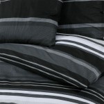 vidaXL Set cu husă de pilotă, negru și alb, 260x220 cm, bumbac