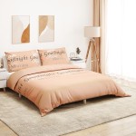 vidaXL Set cu husă de pilotă, roz, 220x240 cm, bumbac vidaXL Set cu husă de pilotă, roz, 220x240 cm, bumbac