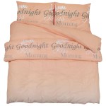 vidaXL Set cu husă de pilotă, roz, 200x200 cm, bumbac