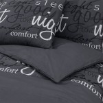 vidaXL Set cu husă de pilotă, negru, 240x220 cm, bumbac vidaXL Set cu husă de pilotă, negru, 240x220 cm, bumbac