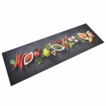 vidaXL Covor de bucătărie lavabil Spices, 60x180cm, catifea vidaXL Covor de bucătărie lavabil Spices, 60x180cm, catifea