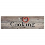 vidaXL Covor de bucătărie lavabil Cooking, gri, 45x150 cm, catifea vidaXL Covor de bucătărie lavabil Cooking, gri, 45x150 cm, catifea