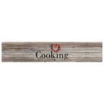 vidaXL Covor de bucătărie lavabil Cooking, gri, 60x300 cm, catifea vidaXL Covor de bucătărie lavabil Cooking, gri, 60x300 cm, catifea