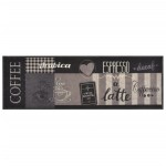 vidaXL Covor de bucătărie lavabil Coffee, negru, 60x180 cm, catifea