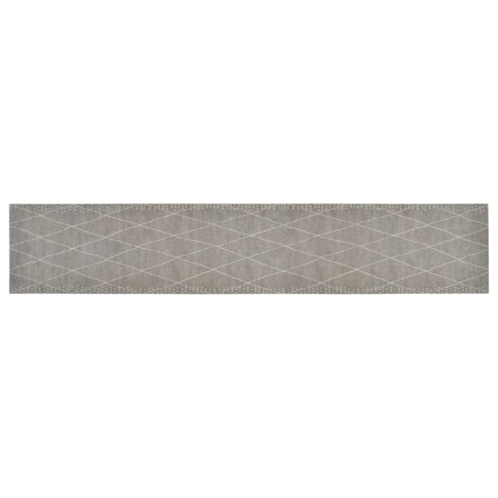 vidaXL Covor de bucătărie lavabil Rhombus, 60x300cm, catifea