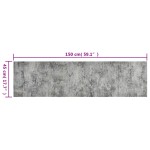 vidaXL Covor de bucătărie lavabil Beton, 45x150 cm, catifea vidaXL Covor de bucătărie lavabil Beton, 45x150 cm, catifea