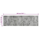 vidaXL Covor de bucătărie lavabil Beton, 60x180cm, catifea vidaXL Covor de bucătărie lavabil Beton, 60x180cm, catifea