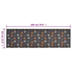 vidaXL Covor de bucătărie lavabil Paws, 60x180cm, catifea vidaXL Covor de bucătărie lavabil Paws, 60x180cm, catifea