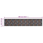 vidaXL Covor de bucătărie lavabil Paws, 60x300 cm, catifea vidaXL Covor de bucătărie lavabil Paws, 60x300 cm, catifea