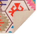 vidaXL Covor lavabil, multicolor, 80x150 cm, anti-alunecare