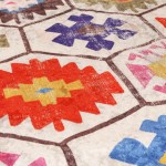 vidaXL Covor lavabil, multicolor, 80x300 cm, anti-alunecare