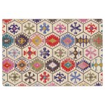 vidaXL Covor lavabil anti-alunecare, multicolor, 120x180 cm