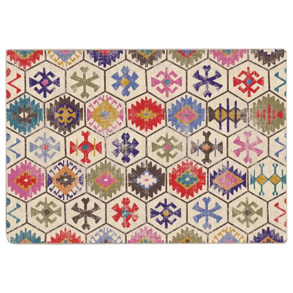 vidaXL Covor lavabil anti-alunecare, multicolor, 160x230 cm