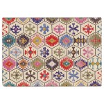 vidaXL Covor lavabil anti-alunecare, multicolor, 160x230 cm