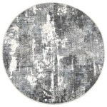 vidaXL Covor lavabil, multicolor, Ø 120 cm, anti-alunecare