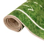 vidaXL Covor copii verde teren fotbal 160x230cm lavabil anti-alunecare