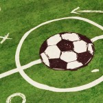 vidaXL Covor copii verde teren fotbal 160x230cm lavabil anti-alunecare