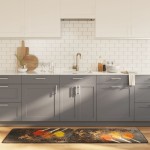 vidaXL Covor bucătărie, multicolor, 60x180 cm, lavabil, anti-alunecare vidaXL Covor bucătărie, multicolor, 60x180 cm, lavabil, anti-alunecare