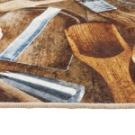 vidaXL Covor bucătărie, multicolor, 60x180 cm, lavabil, anti-alunecare vidaXL Covor bucătărie, multicolor, 60x180 cm, lavabil, anti-alunecare