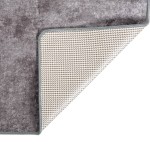 vidaXL Covor lavabil, gri, 400x300 cm, anti-alunecare