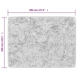 vidaXL Covor lavabil, gri, 400x300 cm, anti-alunecare