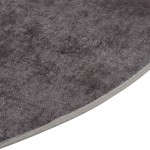 vidaXL Covor lavabil, gri, Ø 200 cm, anti-alunecare