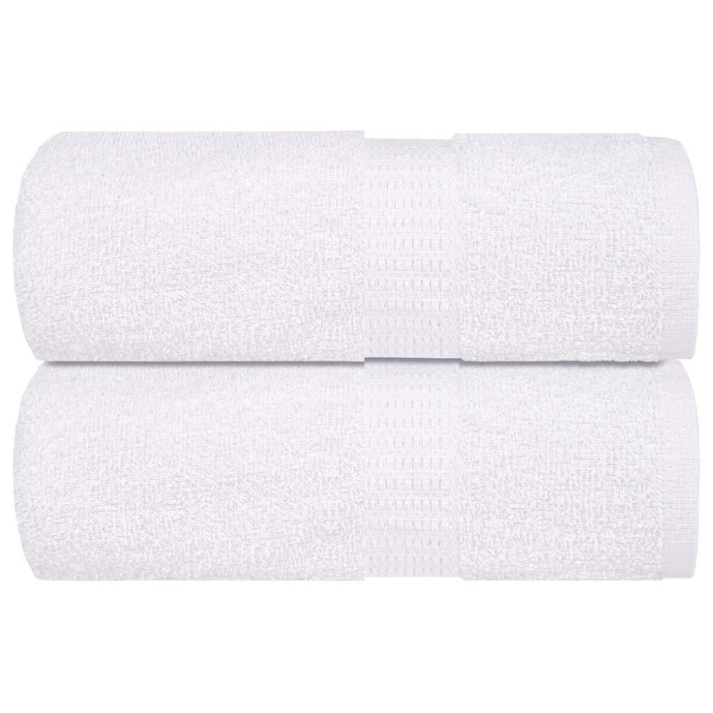 vidaXL Lavete 2 buc Alb 15x21 cm 360 g/m² 100% bumbac