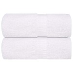 vidaXL Prosoape de baie, 2 buc. FROGN, albe, 30x30 cm, 100% bumbac vidaXL Prosoape de baie, 2 buc. FROGN, albe, 30x30 cm, 100% bumbac