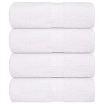 vidaXL Prosoape de baie 4 buc. FROGN Alb 30x30 cm 100% bumbac vidaXL Prosoape de baie 4 buc. FROGN Alb 30x30 cm 100% bumbac