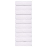 vidaXL Prosoape de oaspeți, FROGN, 10 buc., alb, 30x50 cm, 360 g/m²