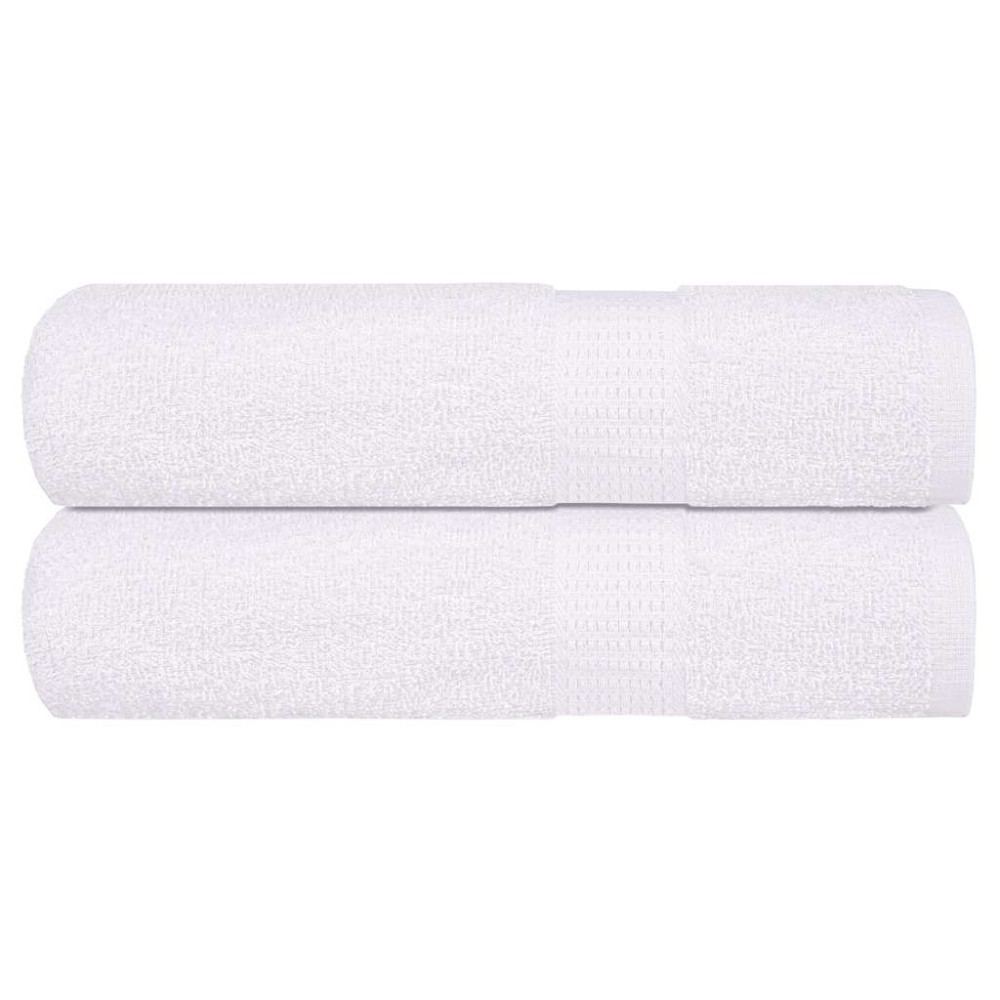 vidaXL Prosoape de mână 2 buc Alb 50x100 cm 360 g/m² 100% bumbac