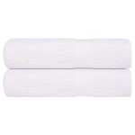 vidaXL Prosoape de mână 2 buc Alb 50x100 cm 360 g/m² 100% bumbac vidaXL Prosoape de mână 2 buc Alb 50x100 cm 360 g/m² 100% bumbac