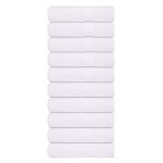 vidaXL Prosoape de mâini, FROGN, 10 buc., alb, 50x100 cm, 360 g/m²