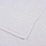 vidaXL Prosoape de mâini, FROGN, 10 buc., alb, 50x100 cm, 360 g/m²