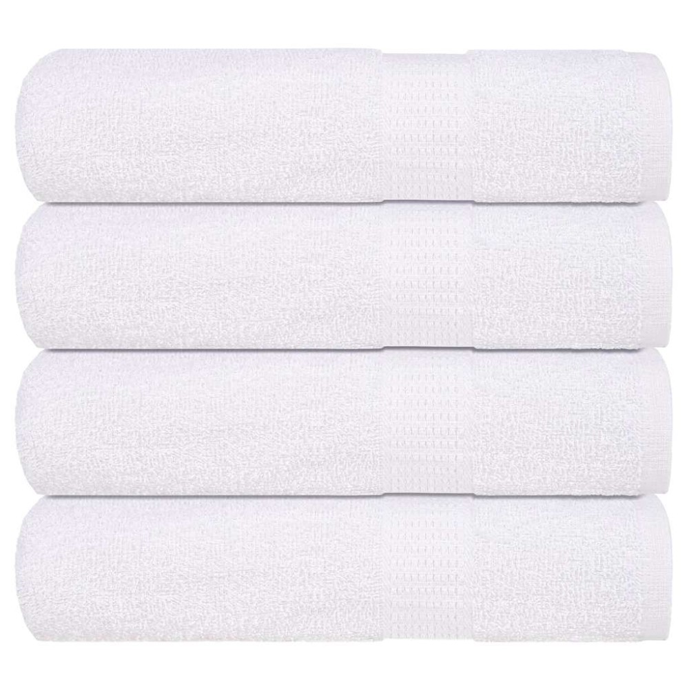 vidaXL Prosoape de duș 4 buc., FROGN, alb, 70x140 cm, 100% bumbac