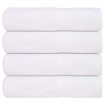 vidaXL Prosoape de duș, FROGN, 4 buc., alb, 70x140 cm, 360 g/m²