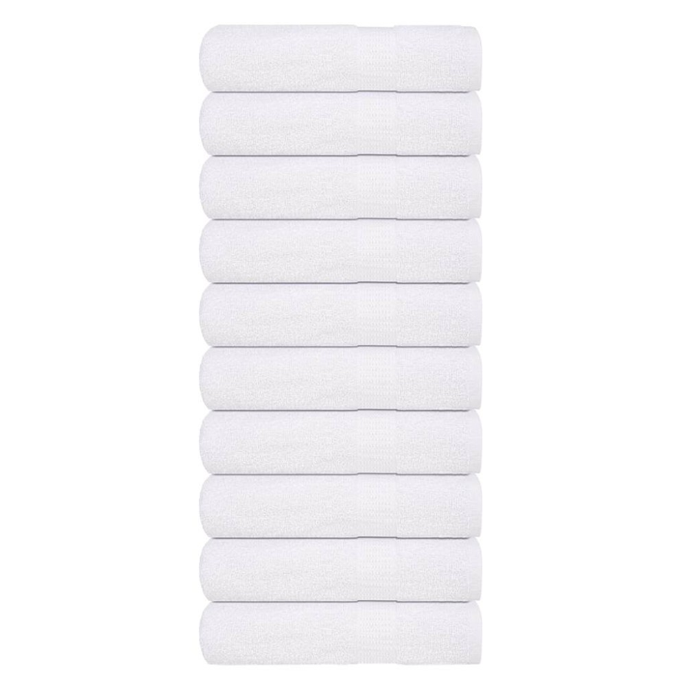vidaXL Prosoape de duș 10 buc alb 70x140 cm 360 g/m² 100% bumbac