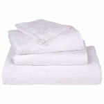 vidaXL Prosoape de baie 10 buc alb 100x150 cm 360 g/m² 100% bumbac vidaXL Prosoape de baie 10 buc alb 100x150 cm 360 g/m² 100% bumbac