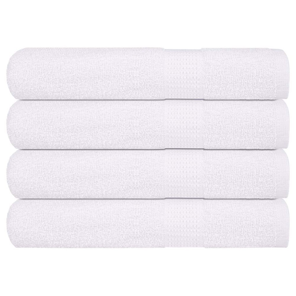 vidaXL Prosoape pentru saună 4 buc Alb 80x200 cm 360 g/m² 100% bumbac