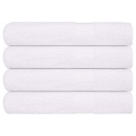 vidaXL Prosoape pentru saună 4 buc Alb 80x200 cm 360 g/m² 100% bumbac vidaXL Prosoape pentru saună 4 buc Alb 80x200 cm 360 g/m² 100% bumbac