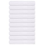 vidaXL Prosoape FROGN 10 buc., alb, 100x200 cm, 360 g/m²