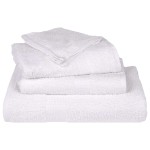 vidaXL Prosoape 25 buc Alb 100x200 cm 360 g/m² 100% bumbac vidaXL Prosoape 25 buc Alb 100x200 cm 360 g/m² 100% bumbac