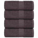 vidaXL Lavete 4 buc Antracit 15x21 cm 360 g/m² 100% bumbac vidaXL Lavete 4 buc Antracit 15x21 cm 360 g/m² 100% bumbac