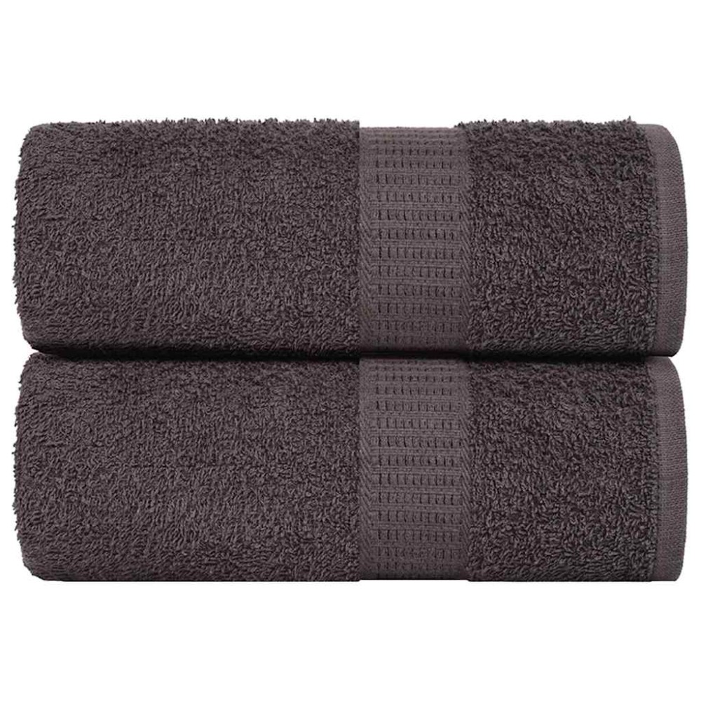 vidaXL Prosoape de baie 2 buc. FROGN antracit 30x30 cm 100% bumbac